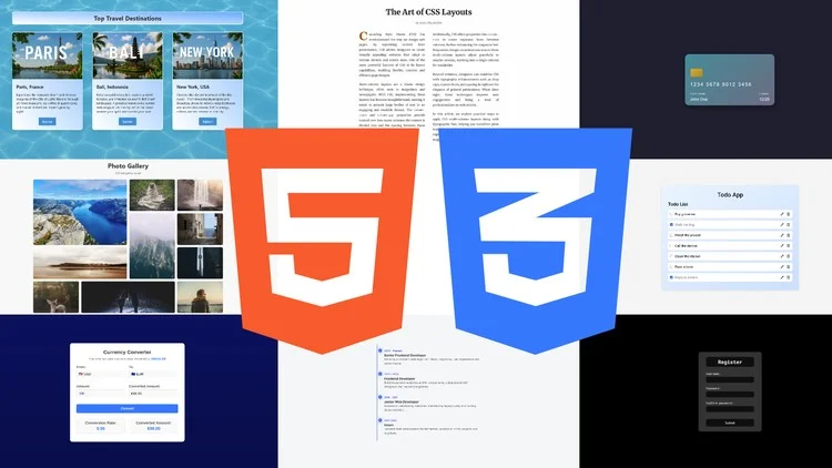 Web Project Workshop: 20+ HTML & CSS Websites in Action